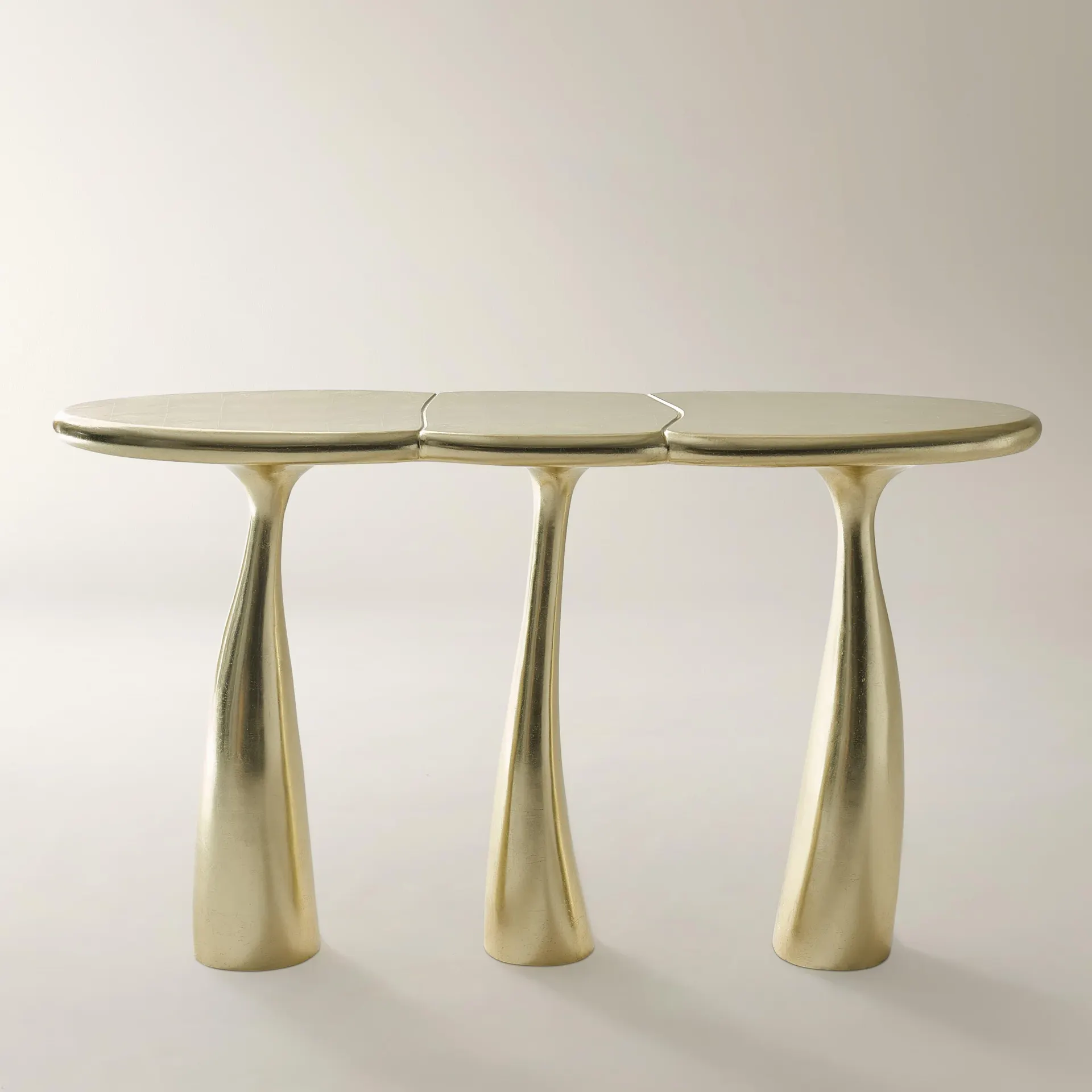 Thalia Console Table (52.4") - Gold Leaf