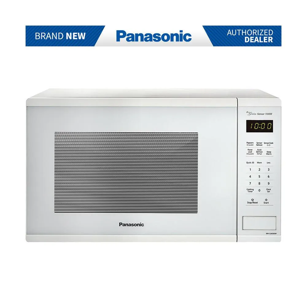 Panasonic NN-SU656W 1.3cu.ft. Countertop Microwave w/ Genius Cooking Sensor - White