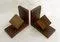 Cube Bookends on Points in Wood, 1960s, Set of 2