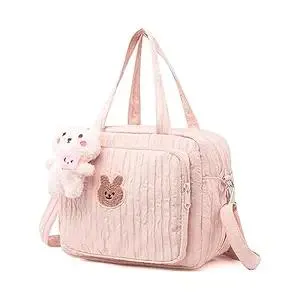 Lushandy Baby Diaper Bag Tote, Mommy Bag Cute Diaper Bags Crossbody Baby Bags for Girl Pañaleras Para Beb