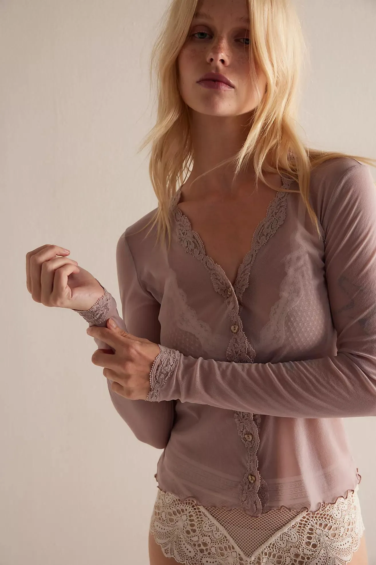 Only Hearts Tulle With Lace Cardi
