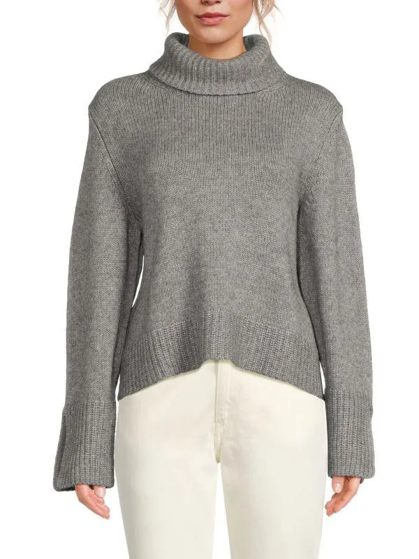 Turtleneck Wool Blend Sweater