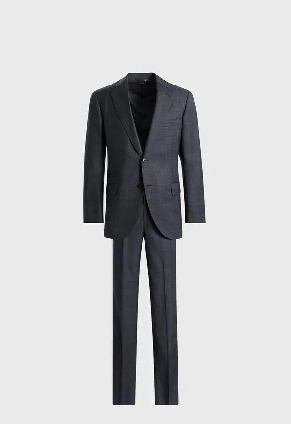 Tonal Plaid Super 130s Wool Suit