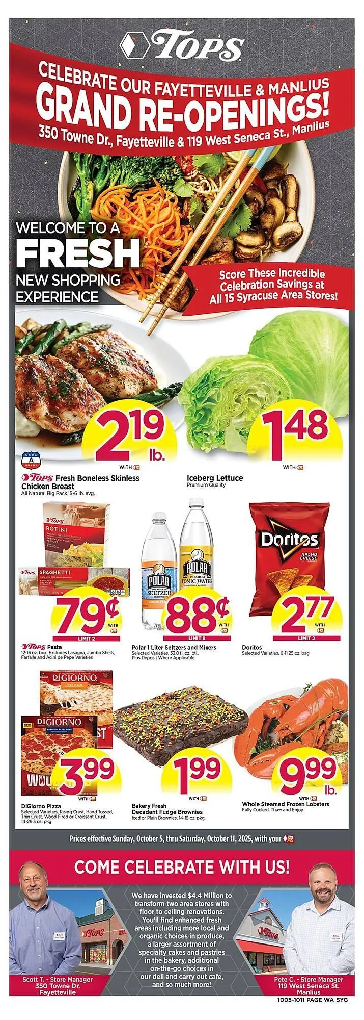 Weekly ad Tops weekly ad from October 5 to October 11 2025 - Page 1