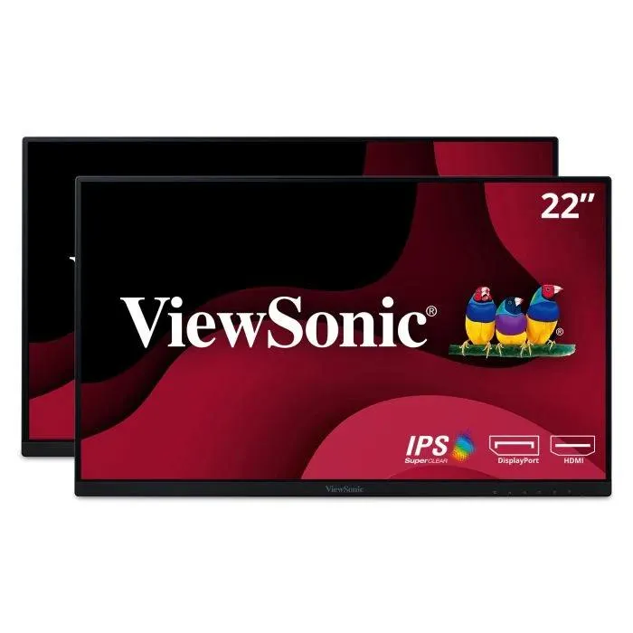 VA2256-mhd_H2 - 22" 1080p IPS Dual Pack Head-Only Monitors with FreeSync, HDMI and VGA