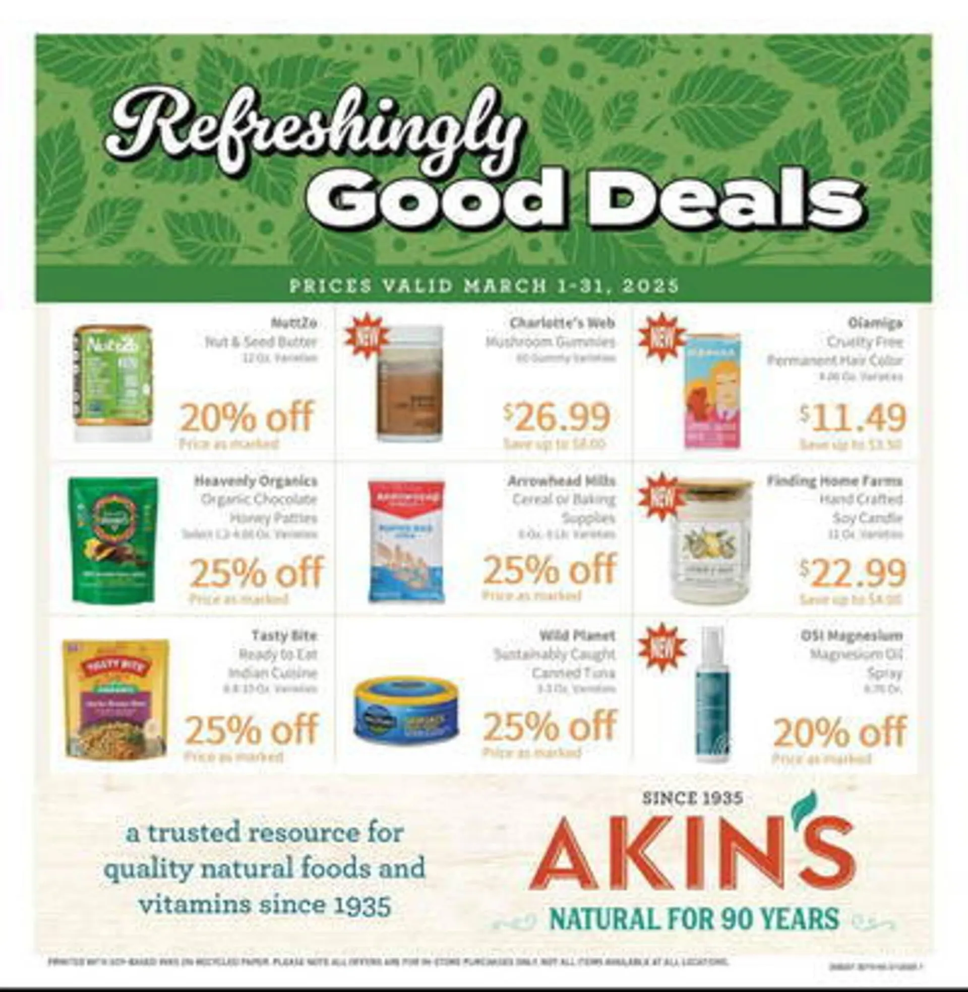 Akins Natural Foods Weekly Ad - 1