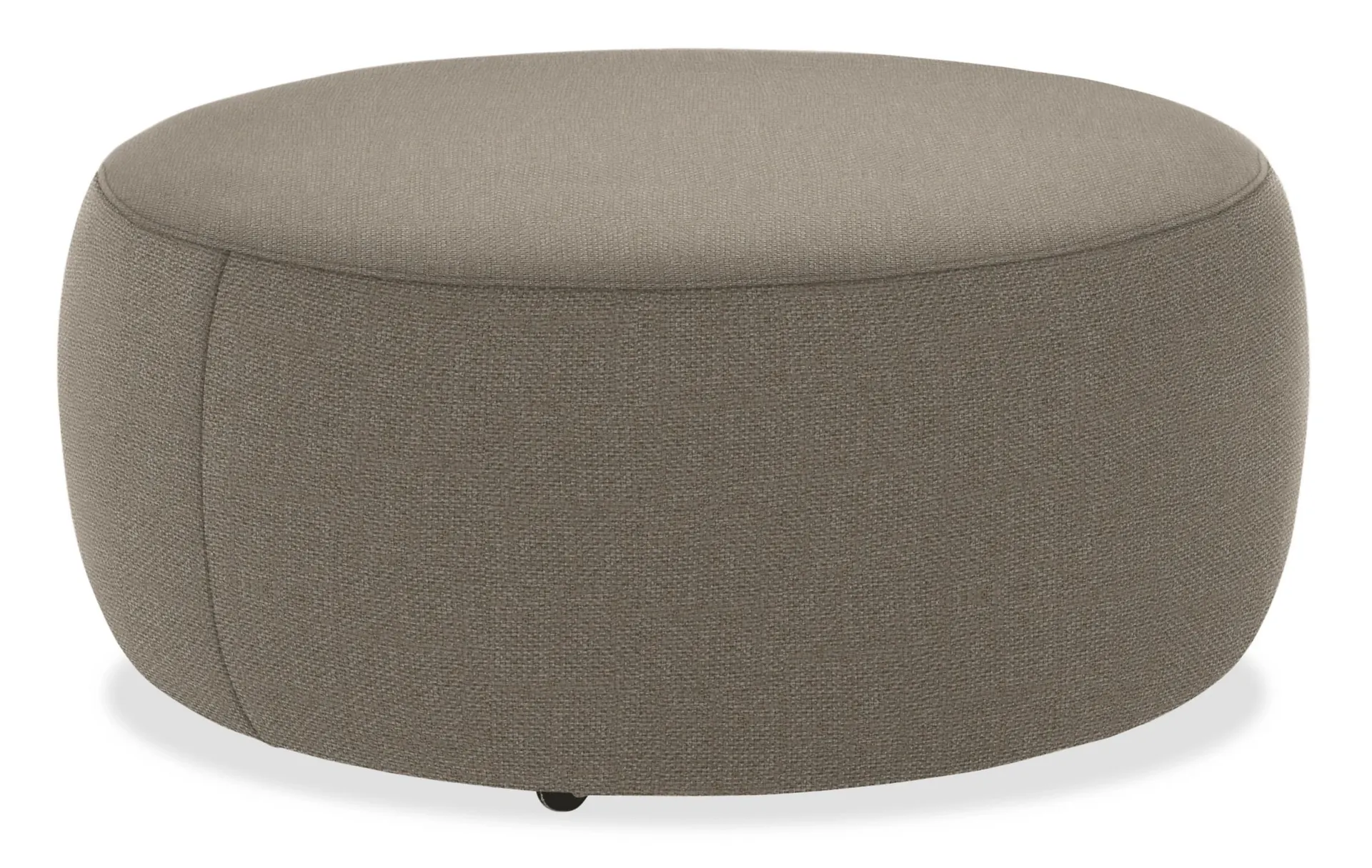 Lind 36 diam 16h Round Ottoman in Arin Cement