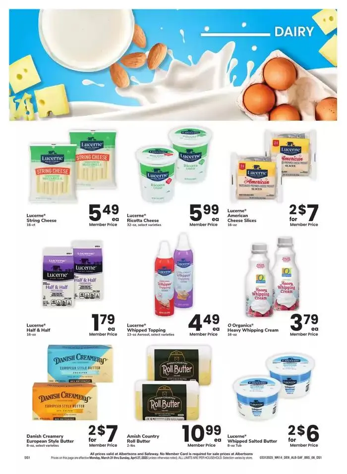 Weekly ad  Albertsons - Denver - BBS from March 31 to April 27 2025 - Page 8