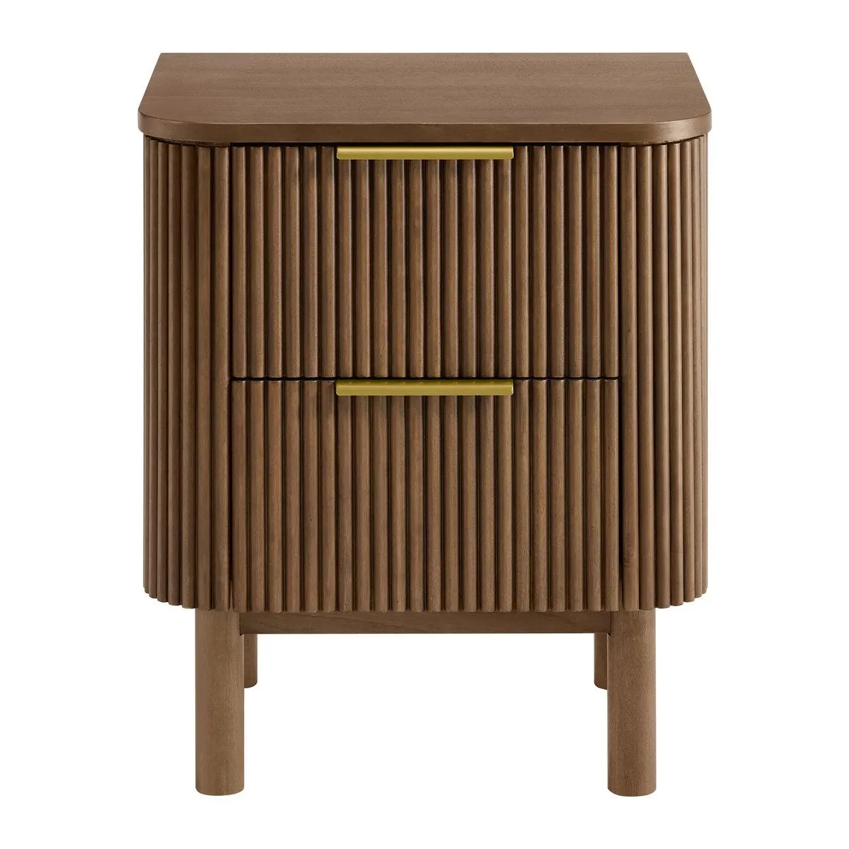 Nova Reeded 2-Drawer Nightstand