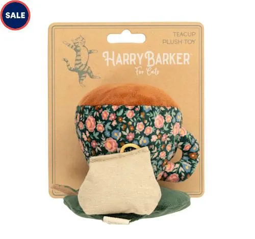 Harry Barker Floral Tea Cup Cat Toy