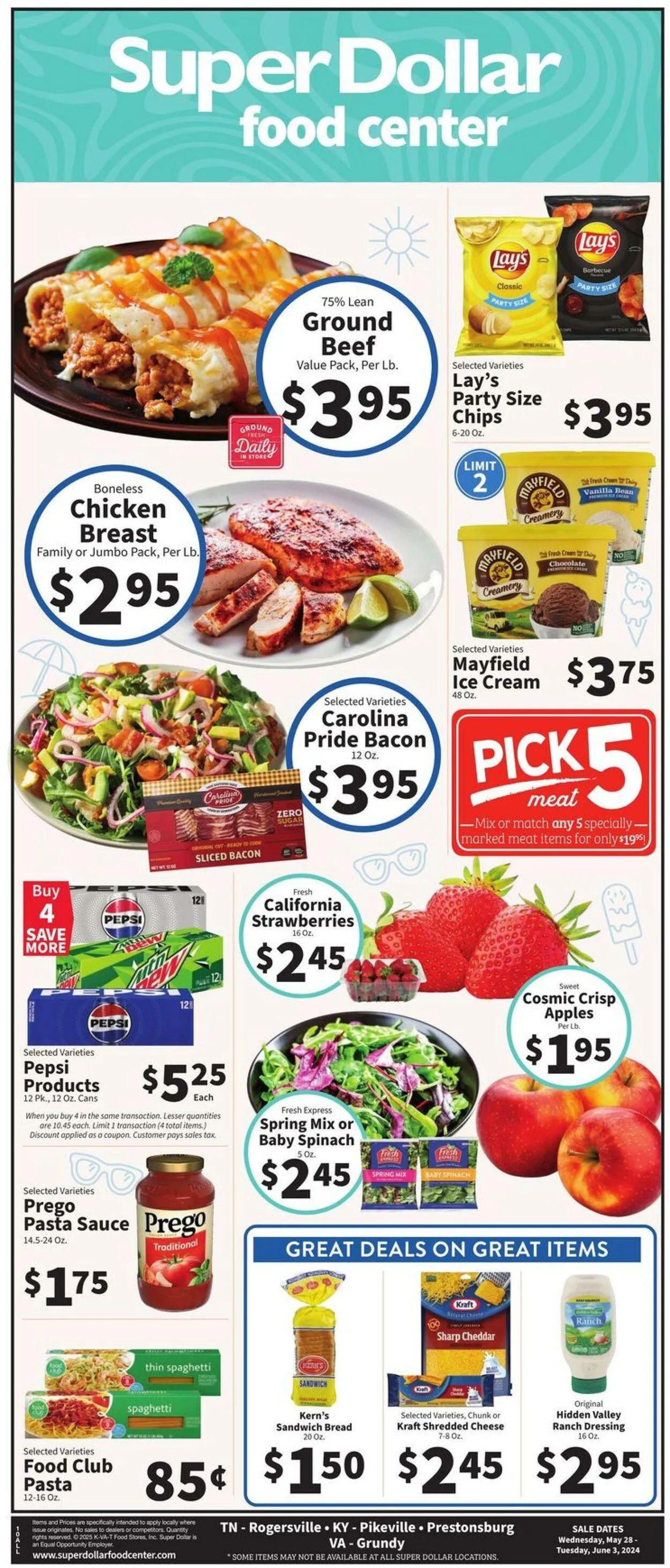 Weekly ad Super Dollar Food Center Current weekly ad from May 28 to June 3 2025 - Page 1