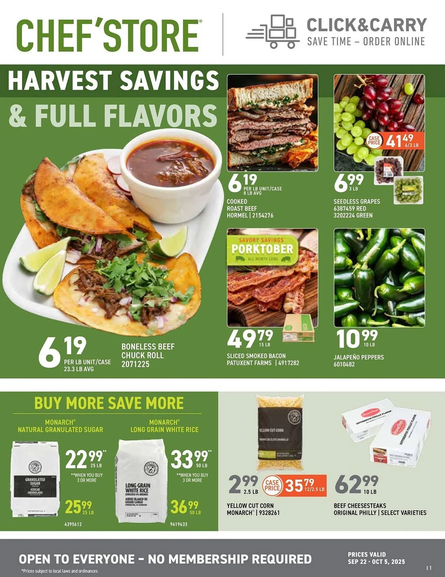 Weekly ad US Foods Chef's Store weekly ad from September 22 to October 5 2025 - Page 1
