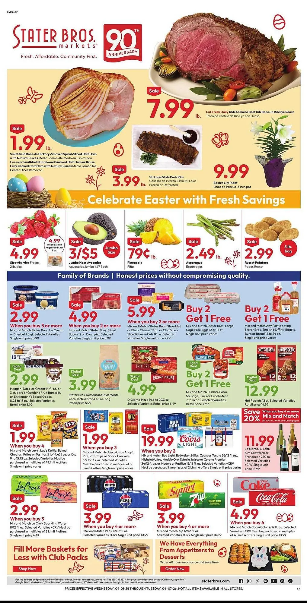 Weekly ad Stater Bros weekly ad from April 1 to April 7 2026 - Page 1