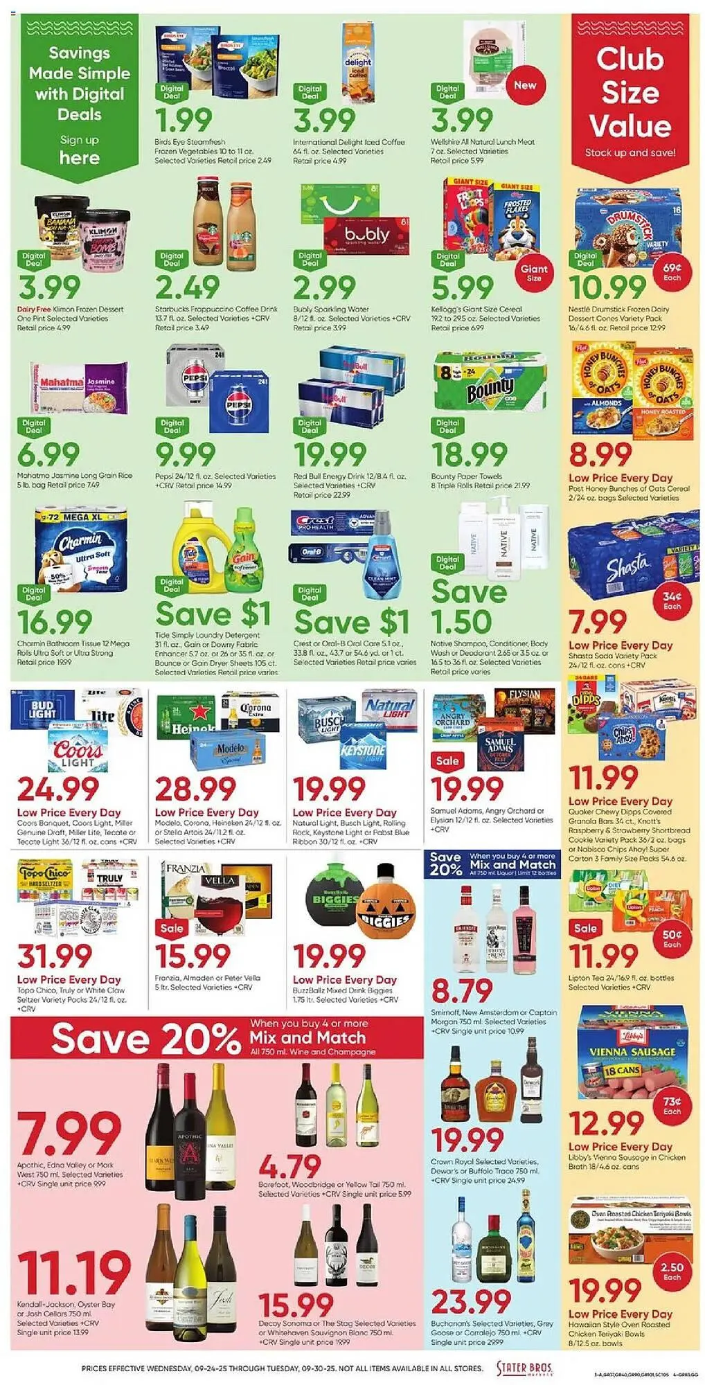Weekly ad Stater Bros weekly ad from September 24 to September 30 2025 - Page 3