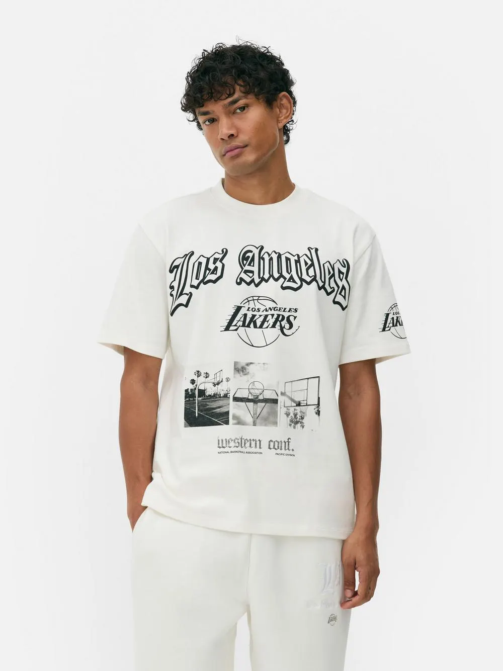 T-shirt met print NBA LA Lakers