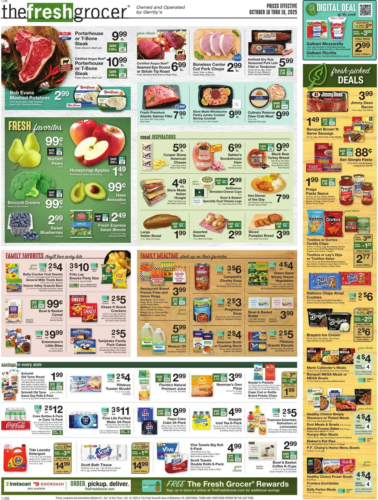 Weekly ad Gerrity's Supermarkets Current weekly ad from October 9 to October 16 2025 - Page 1