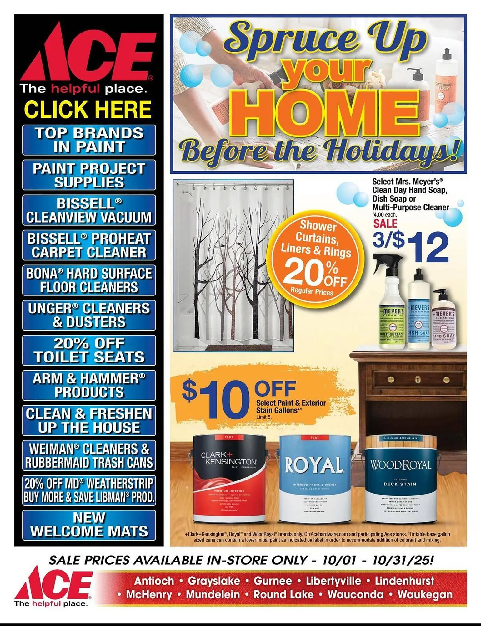 Weekly ad Ace Hardware flyer from October 1 to October 31 2025 - Page 1