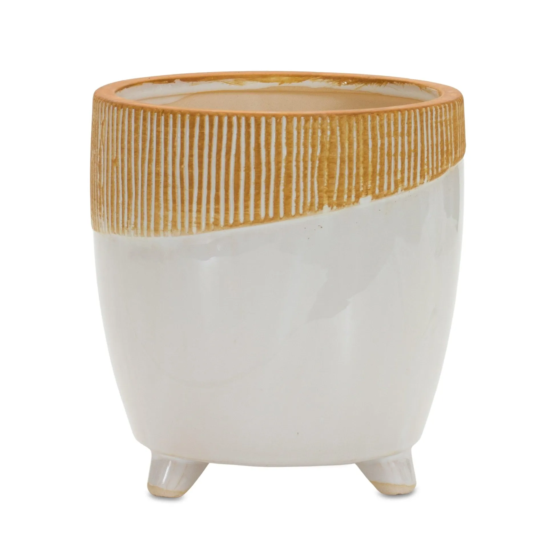 Dual Tone 7.75" Ceramic Planter