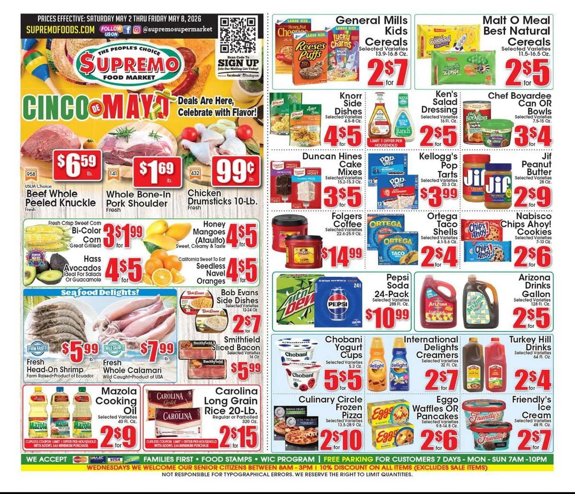 Weekly ad Supremo Foods Inc weekly ad from May 2 to May 8 2026 - Page 1