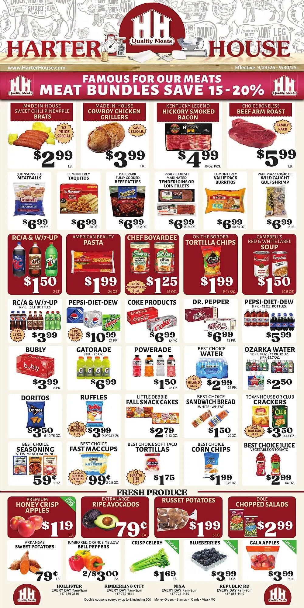 Weekly ad Harter House weekly ad from September 24 to September 30 2025 - Page 1