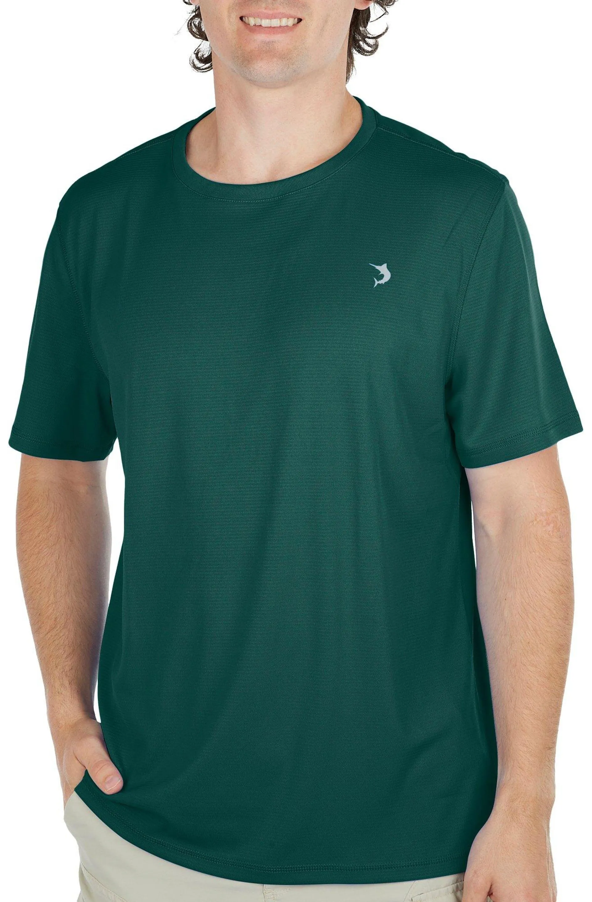 Reel Legends Mens Freeline Solid Short Sleeve Top