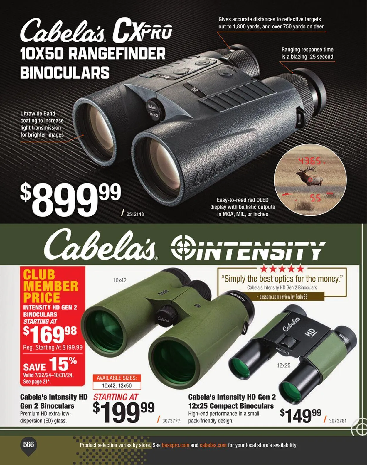 Weekly ad Bass Pro Current weekly ad from September 4 to September 18 2024 - Page 566