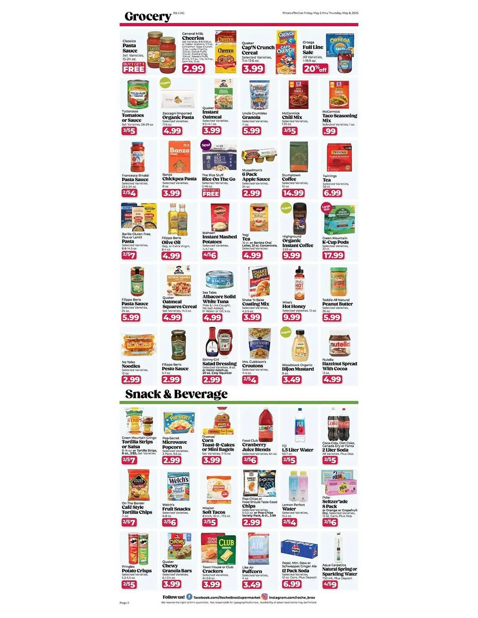 Weekly ad Roche Bros Weekly Ad from May 2 to May 8 2025 - Page 2