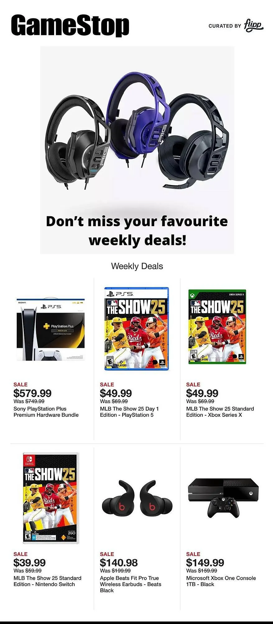 Weekly ad Game Stop Weekly Ad from May 5 to May 11 2025 - Page 1
