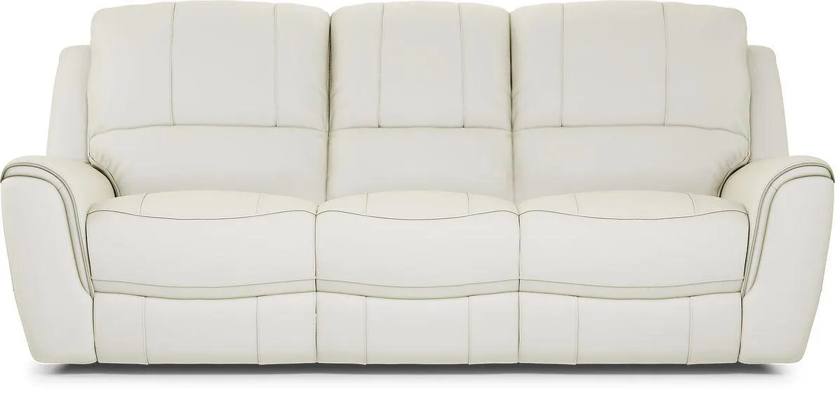 Lanzo Leather Dual Power Reclining Sofa
