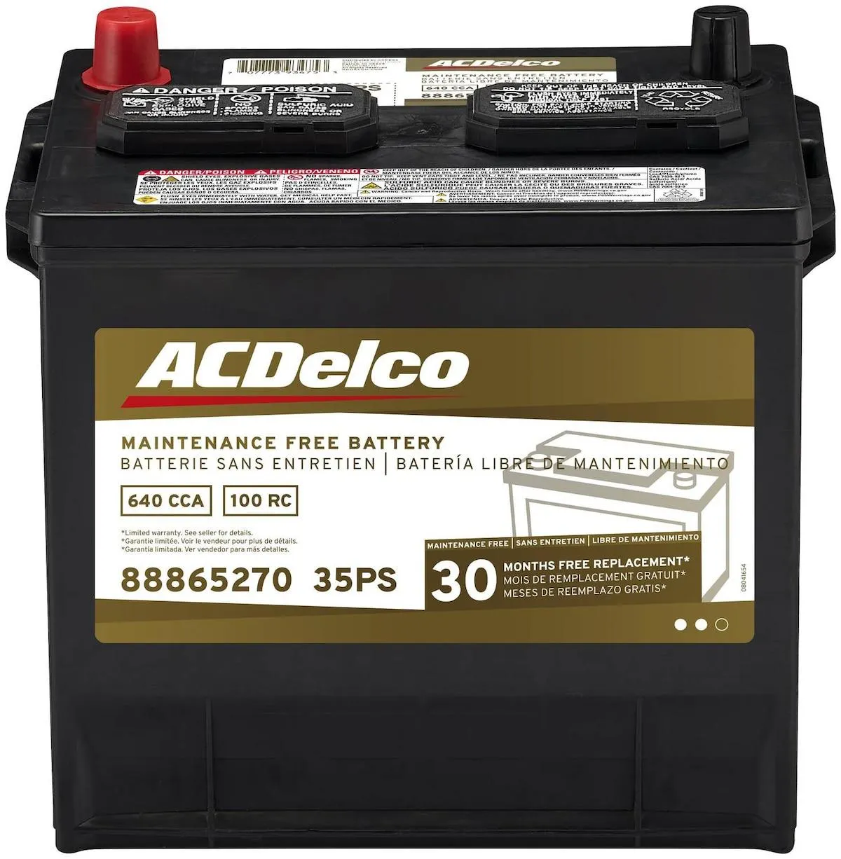 ACDelco Top Post Battery Group Size 35 - 35PS