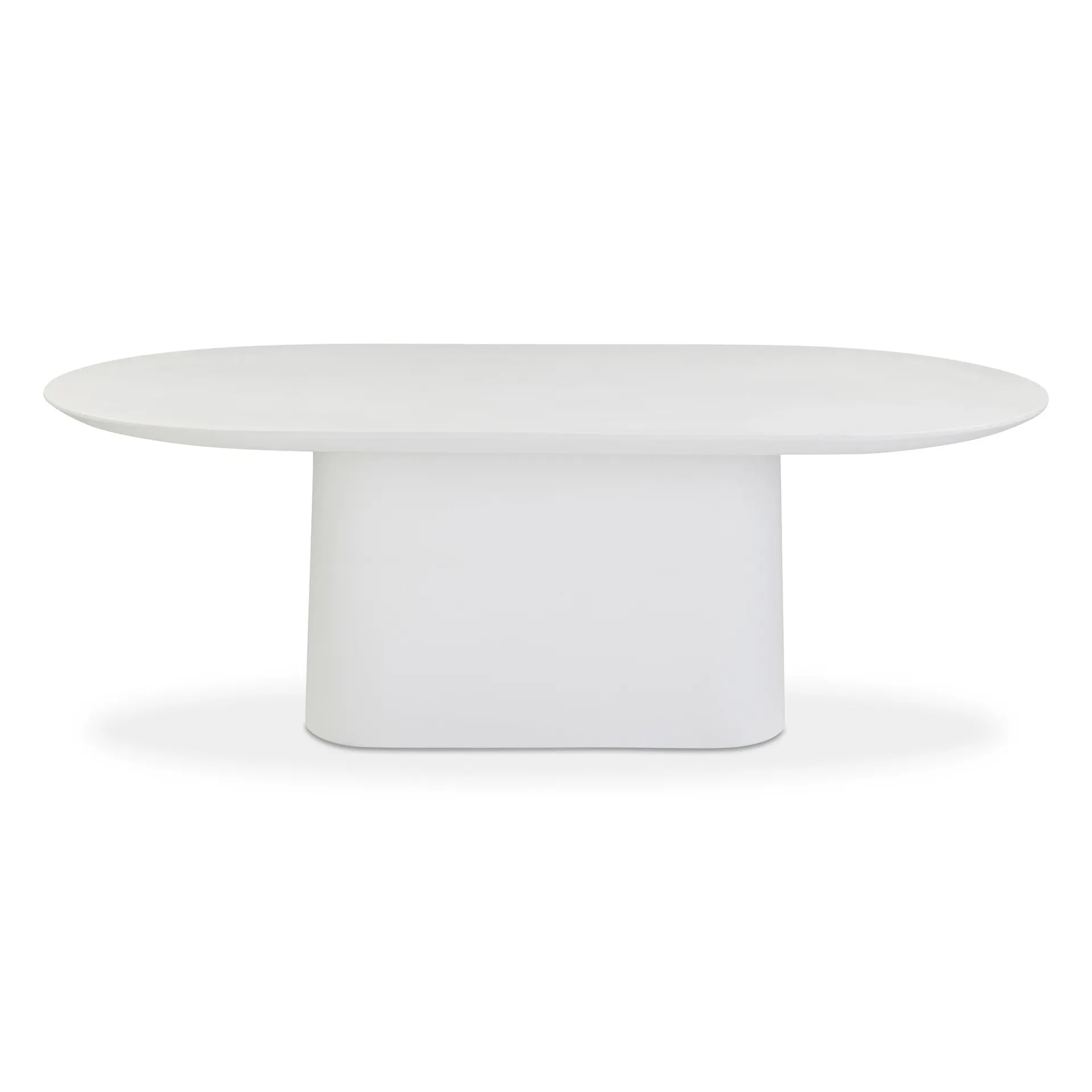 Nara 84" Pure White Indoor/Outdoor Concrete Dining Table
