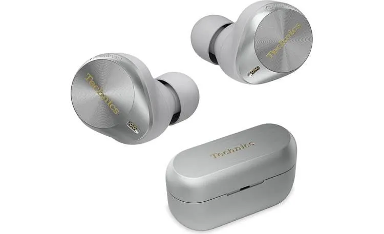 Technics EAH-AZ80 True wireless earbuds with active noise cancellation (Silver)