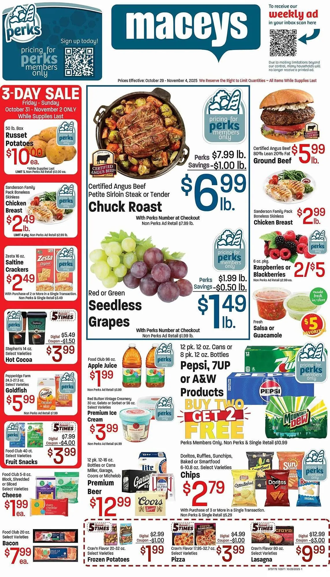 Weekly ad Maceys weekly ad from October 29 to November 4 2025 - Page 1