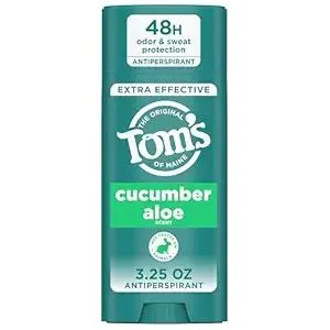 Tom’s of Maine Cucumber Aloe Antiperspirant, For Women and Men, 3.25 oz