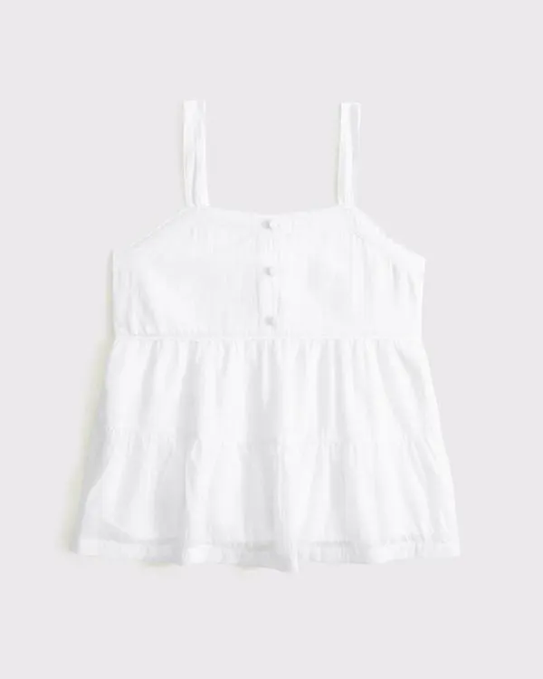 babydoll button-through top