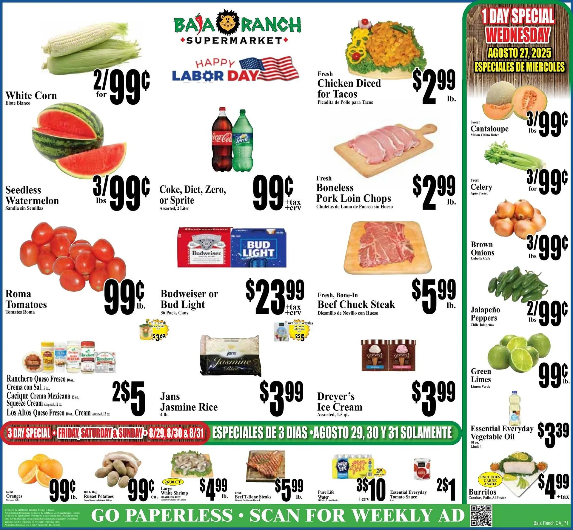 Baja Ranch Weekly Ad - 1
