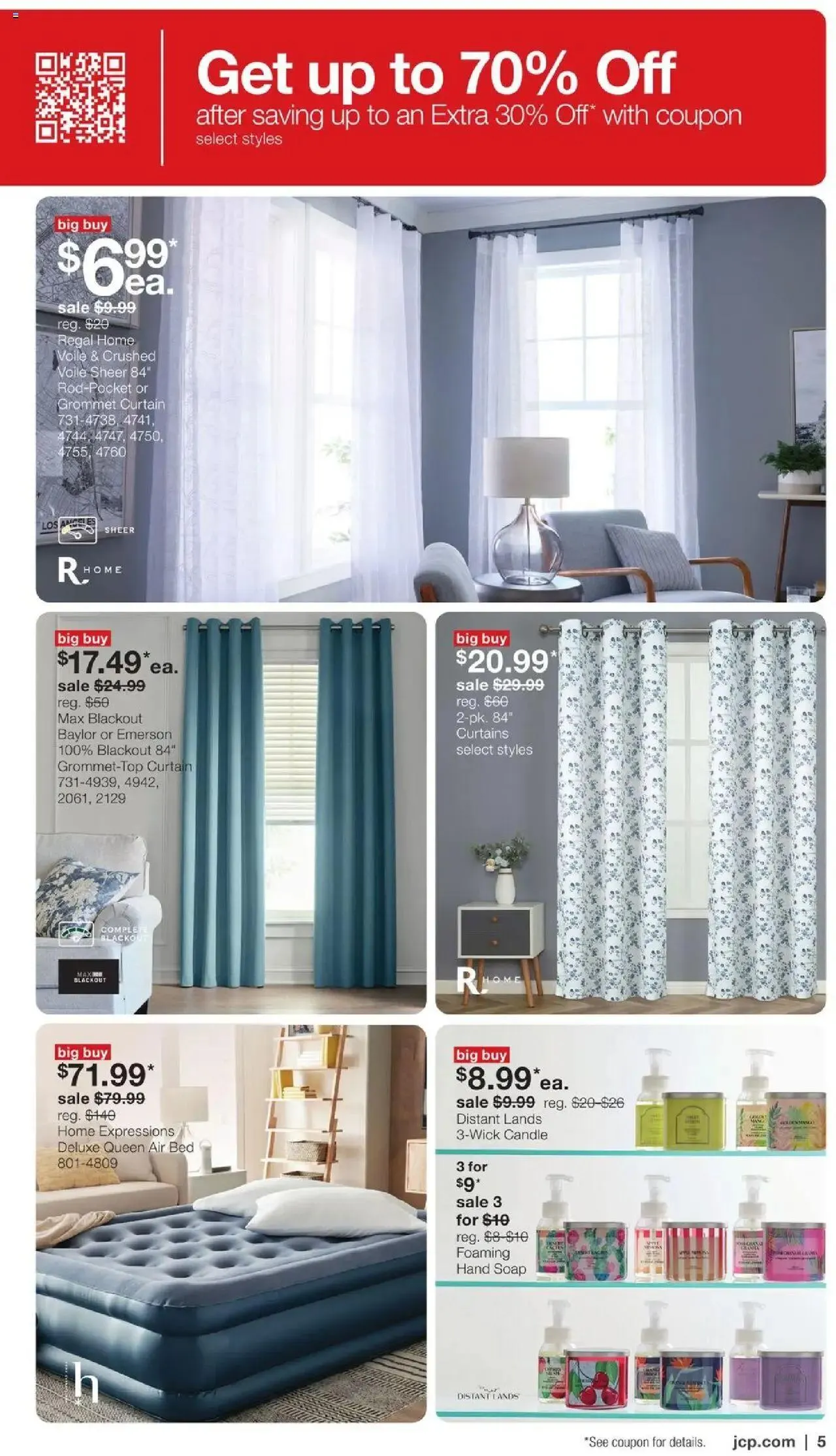 Weekly ad JCPenney Biggest Home Sale of the Season from April 7 to April 27 2025 - Page 4