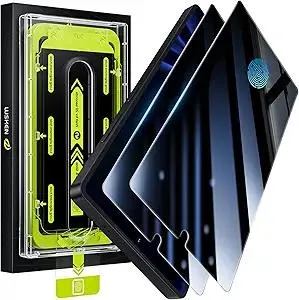 WSKEN for Samsung Galaxy S25 Ultra Privacy Screen Protector - 25 Degree Anti Spy [Fingerprint Unlock Support] Case Friendly Shatterproof Auto Dust Removal Tempered Glass for Galaxy S25 Ultra,2 PCS