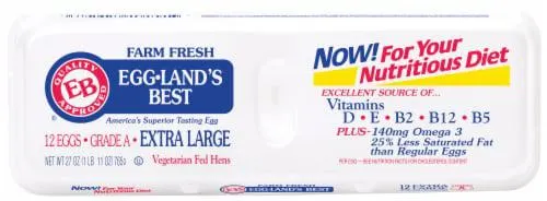 Eggland's Best Classic Extra Large White Eggs, 12 count