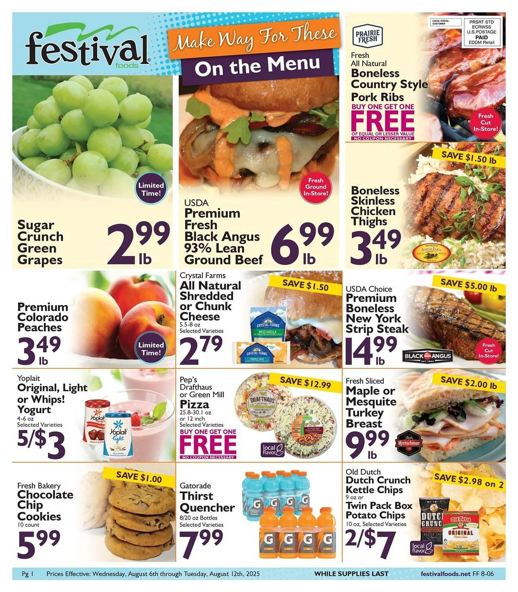 Weekly ad Festival Foods Weekly Ad from August 6 to August 12 2025 - Page 1
