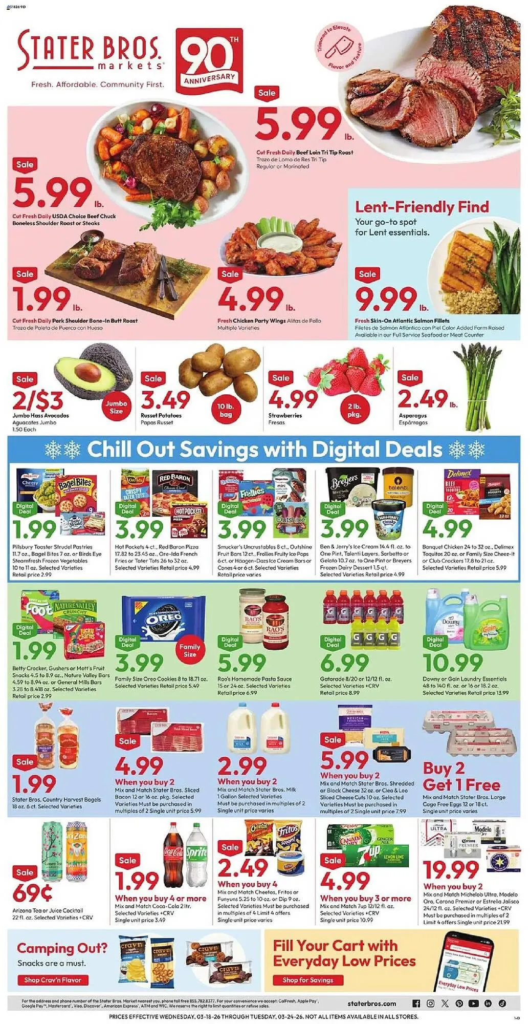 Weekly ad Stater Bros weekly ad from March 18 to March 24 2026 - Page 1