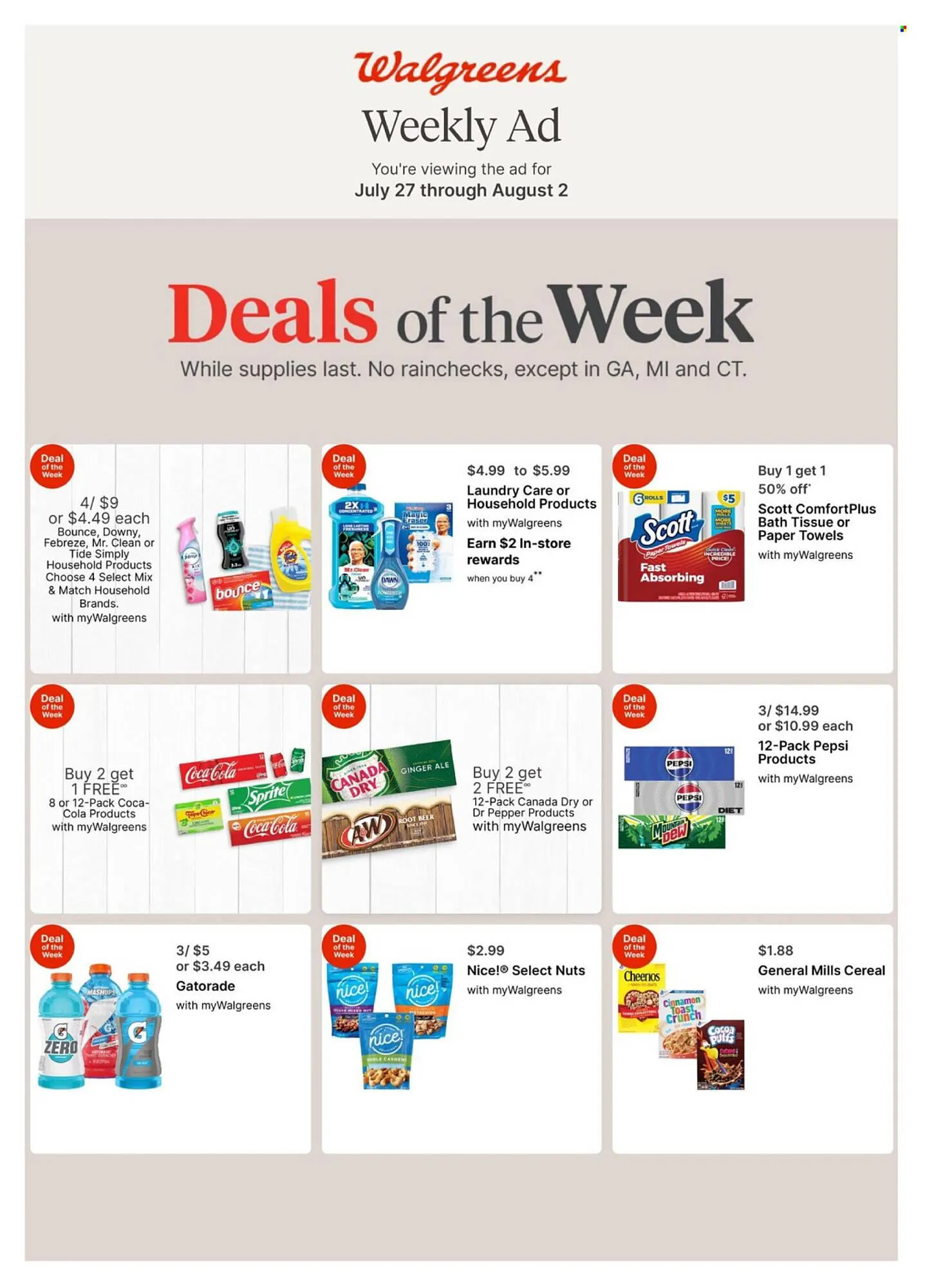 Weekly ad Walgreens Weekly Ad from July 27 to August 2 2025 - Page 1