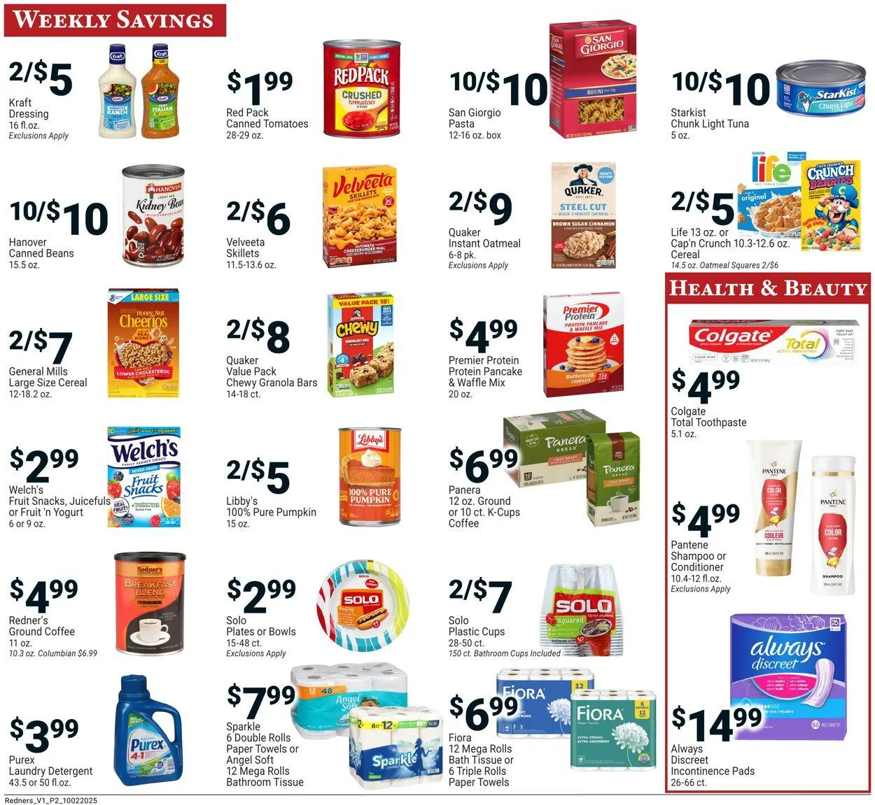 Weekly ad Redner’s Warehouse Market Current weekly ad from October 2 to October 8 2025 - Page 2