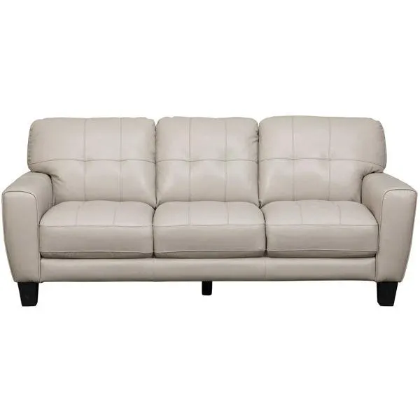 Aria Taupe Leather Sofa