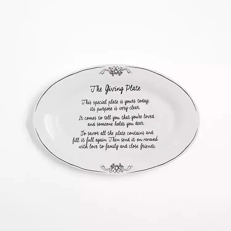 Porcelain Giving Platter