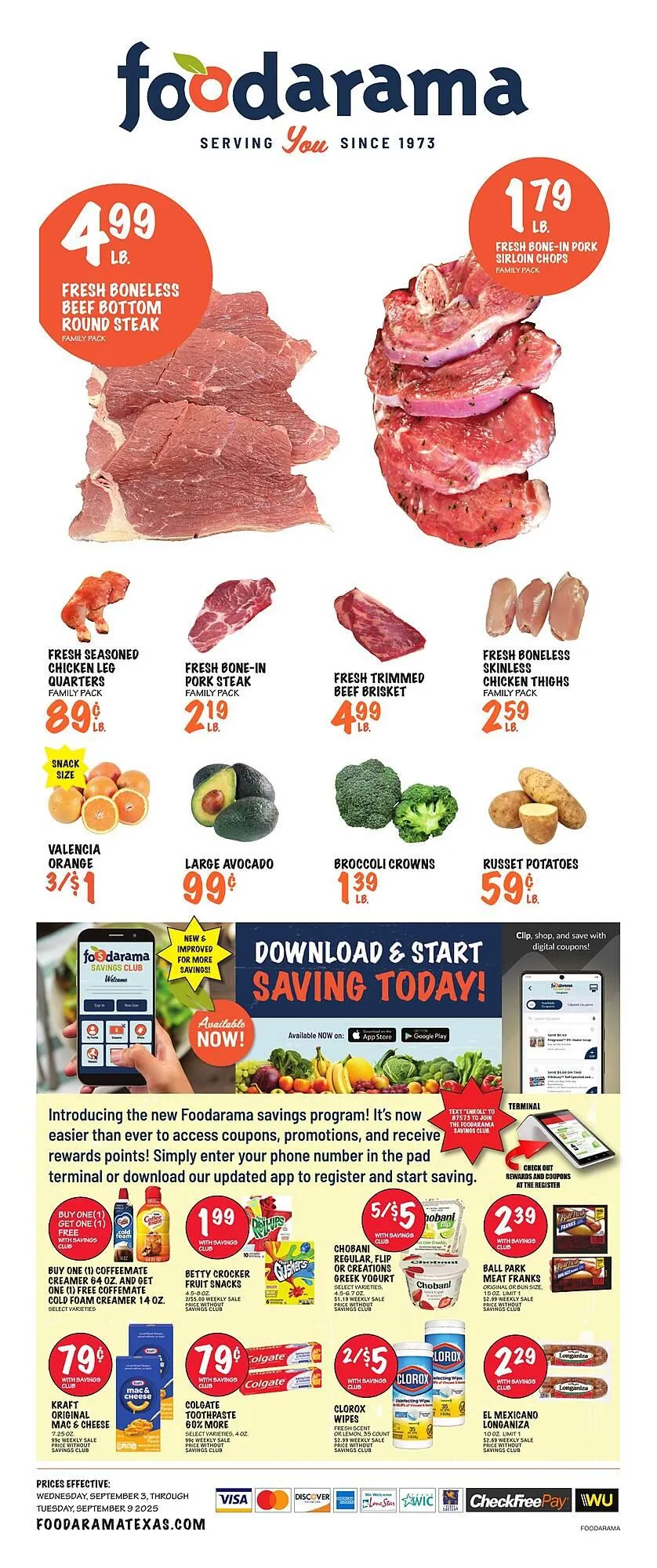 Weekly ad Foodarama weekly ad from September 3 to September 9 2025 - Page 1