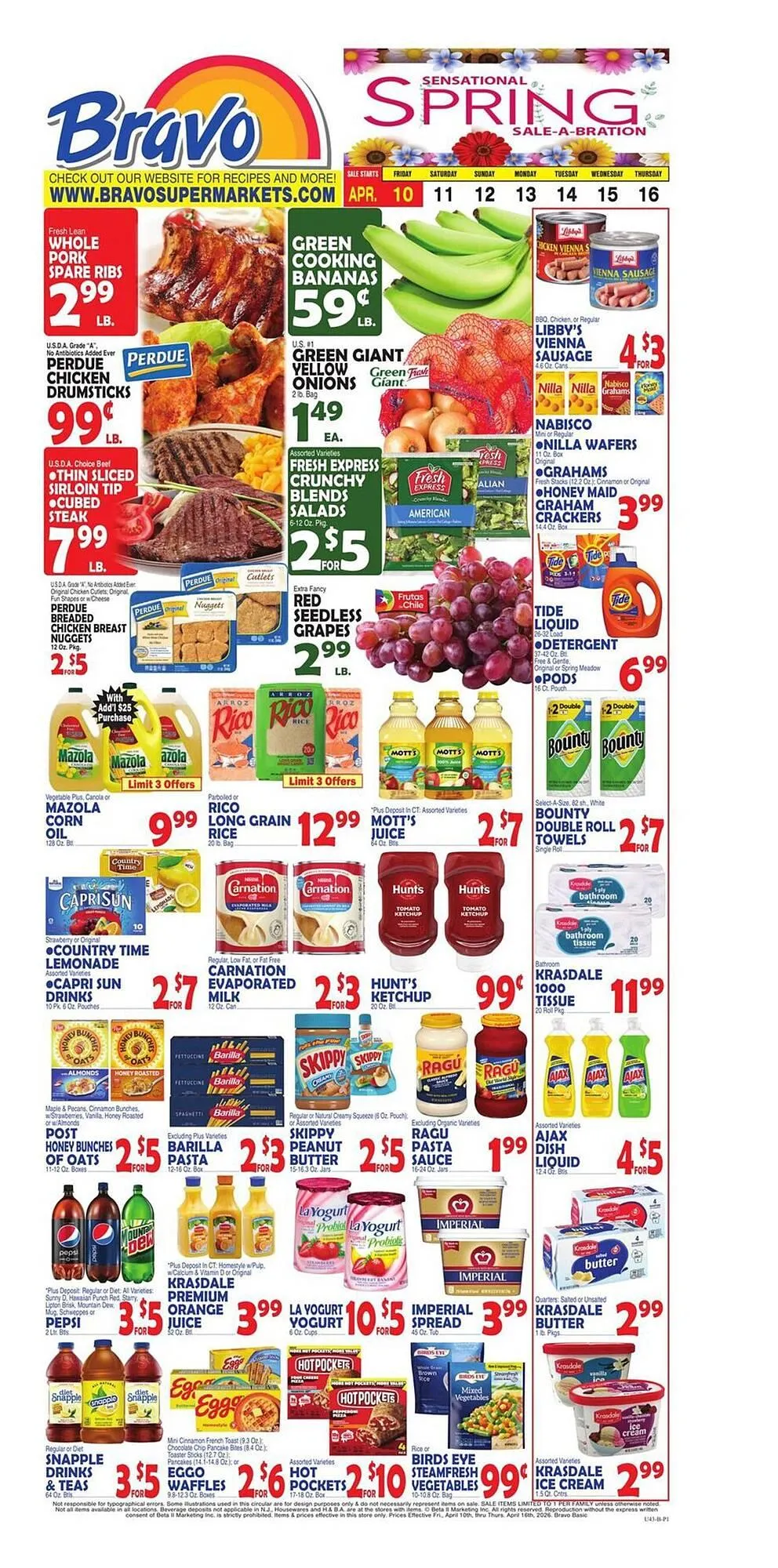 Weekly ad Bravo Supermarkets weekly ad from April 10 to April 16 2026 - Page 1