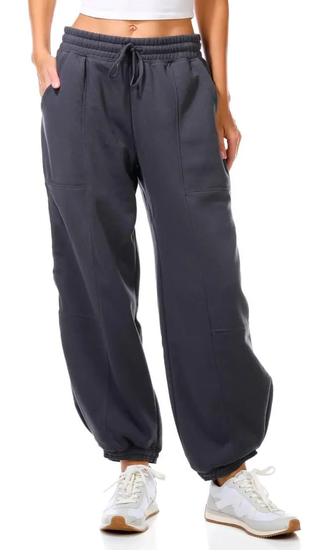 Pink Rose Juniors Barrel Fleece Sweatpants