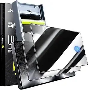 WSKEN for Samsung Galaxy S25 Ultra Privacy Screen Protector - [24° Anti-Spy] [0.02s Fingerprint Unlock] [Auto Dust Remove] [Zero Bubble] Top Durable 9H+ Tempered Glass Case Friendly, 2 Pack