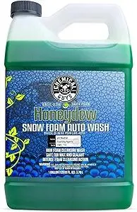 Chemical Guys CWS 110 Honeydew Snow Foam Car Wash Soap (Works with Foam Cannons, Guns or Bucket Washes) Safe for Trucks, Motorcycles, RVs & More, 128 fl oz (1 Gallon), Honeydew Scent